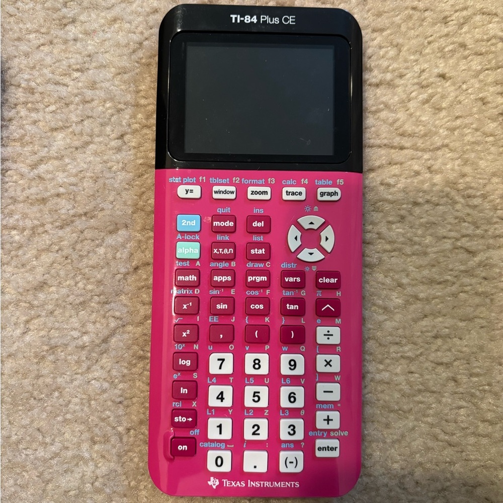 Texas Instruments Pink Graphing Calculator
